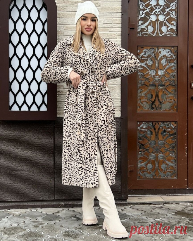 Тренд зимнего сезона 2024: стильные образы с леопардовой шубой
