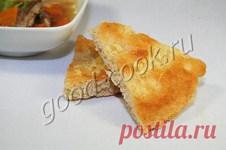 Сметанная лепёшка с чесноком, рецепт приготовления