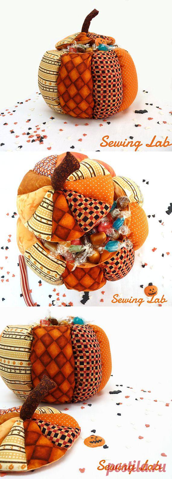 Корзинка - тыква для конфет. Фото идея