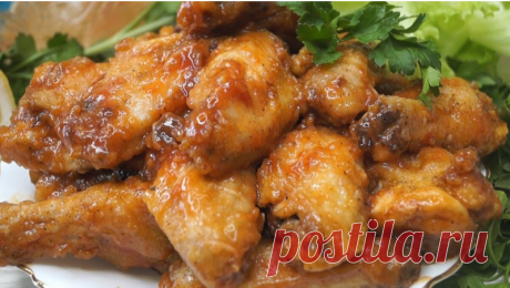 Блюдо, которое ещё ни разу не оставалось у нас на второй день. Куриные крылышки, запеченные в духовке. | Готовим с Калниной Натальей | Дзен