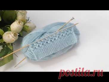 İki şiş kolay örgü / yelek şal battaniye örgü modelleri / easy knitting pattern