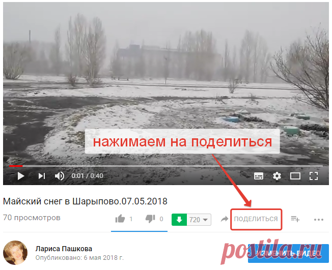 Как вставить видео с YouTube в пост на Ли.ру