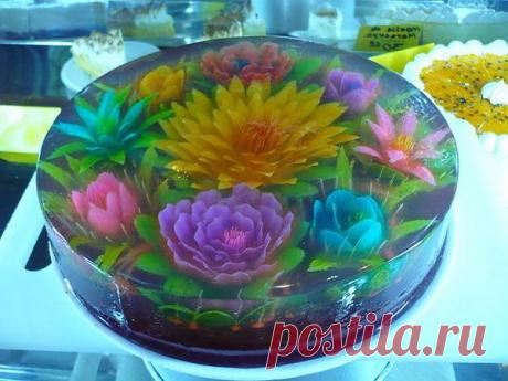 ВОСХИТИТЕЛЬНЫЙ СПОСОБ УКРАШЕНИЯ ЖЕЛЕ И ДЕСЕРТОВ. - Простые рецепты Овкусе.ру