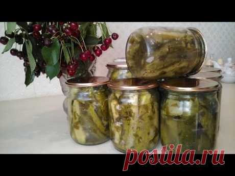 Салат на зиму — огурчики пальчики оближешь! Просто и очень вкусно!