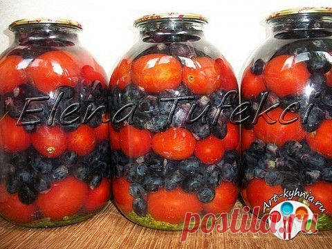 Помидоры с виноградом на зиму | Четыре вкуса