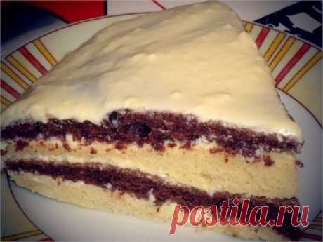 Лёгкий и вкусный тортик на кефире
Ингредиенты:
Тесто:
-3 яйца,
-1 стакан кефира,
-1 стакан сах.песка,
-0.5 ч.л. соды(погасить),
-2 стакана муки.
Приготовление:
Всё хорошо взбить(тесто как густая сметана).
Тесто разделить на 2 равн. части,в одну добавить 1 ч.л. какао.
Испечь 2 коржа, остудить и разрезать острым ножом на 2.
Крем:
-500 гр.сметаны,
-100 гр. сах.песка.
Приготовление:
Коржи смазать кремом (по желанию можно добавить орешки,цукаты).
Сверху присыпать какао.
Дать настояться (3 часа).