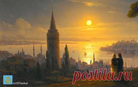 ArtİSTanbul - Ivan AYVAZOVSKİ Denizlerin ustası Ayvazovski, içinden deniz geçen İstanbul'a vurulur. &quot;Dünyada bu kadar 'Majestik' bir yer olamaz&quot; der. En güzel resimlerini burada yapar.   |   Pinterest • Всемирный каталог идей