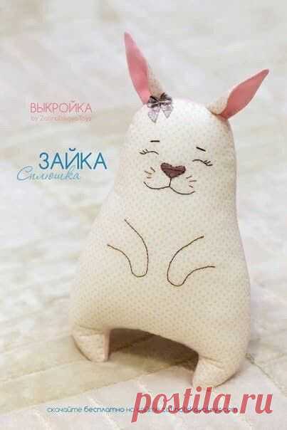 Выкройка забавного зайца
