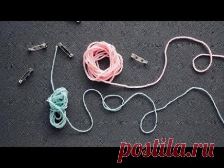 Из 2 клубков ниток и булавки сотворила ... красоту | Nadezhda Lab