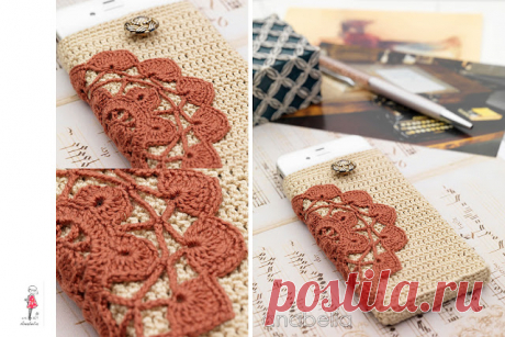 Anabelia craft design: Smart phone cover крючком