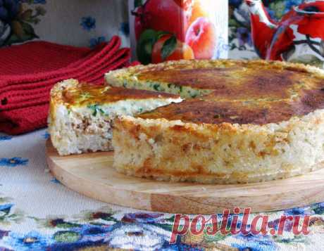 Сырный пирог из лосося.