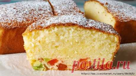 Влажный, нежный пирог (быстрый рецепт)