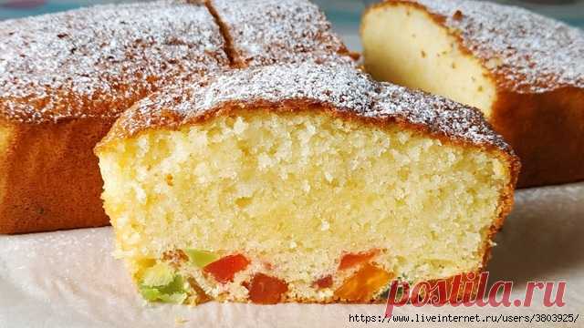 Влажный, нежный пирог (быстрый рецепт)