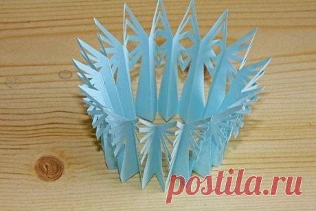 Объемная снежинка из бумаги своими руками. Новогодняя снежинка из бумаги мастер класс | Домоводство для всей семьи