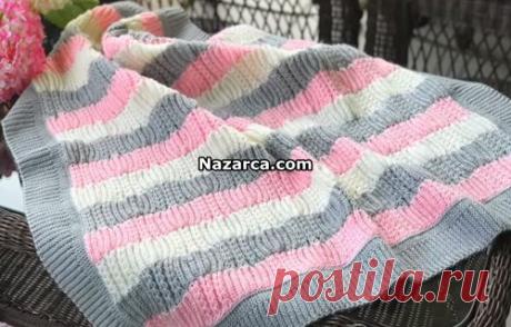 YALANCI BAŞAKLI ŞİŞ ÖRGÜ BEBEK BATTANİYE YAPILIŞI | Nazarca.com