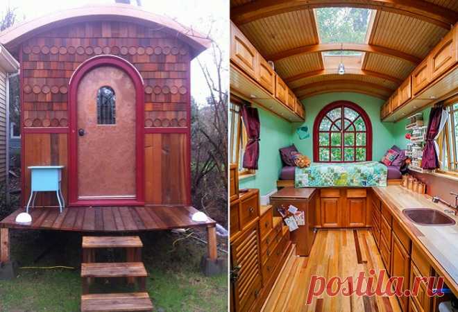 Компактные домики, площадь которых меньше бытовки