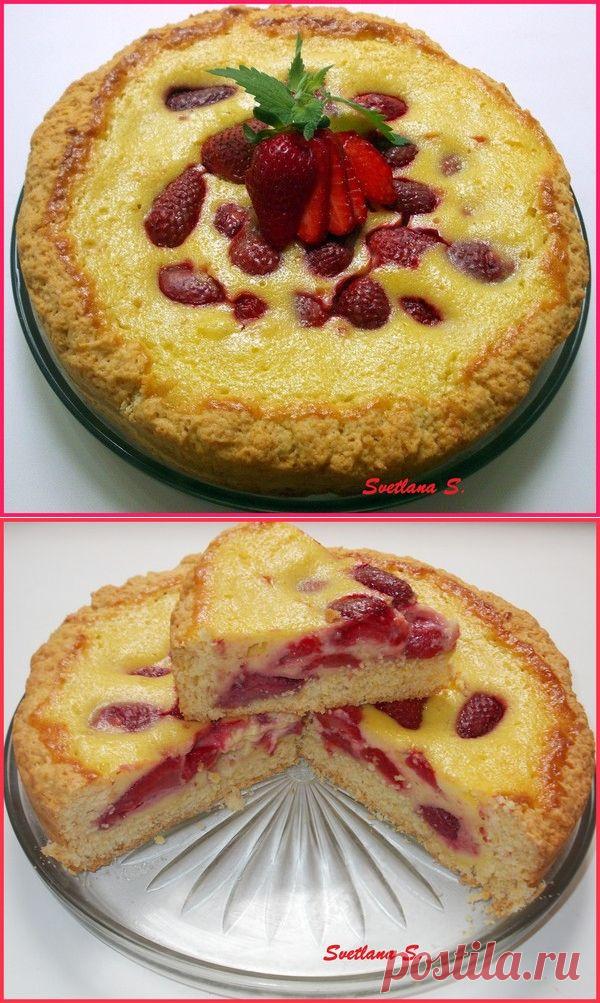 Клубничный пирог со сметанным кремом. - УЮТНАЯ КУХНЯ - Группы Мой Мир