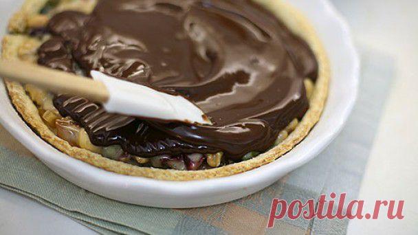 Фото рецепт шоколадного пирога с сухофруктами | Готовим дома