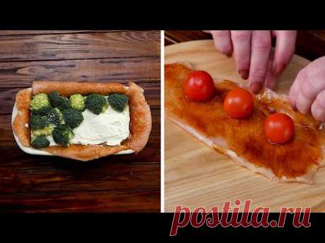 Куриный рулет с брокколи - Рецепты от Со Вкусом - YouTubeИнгредиенты:

Куриное филе - 3 шт.
Помидоры черри - 12 шт.
Брокколи - 150 г
Сливочный сыр - 200 г
Соль по вкусу
Соус барбекю по вкусу