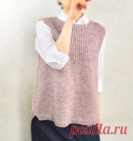 Жилет спицами UraUe by Natsuko Iida - Knitting.Klubok.ru.com