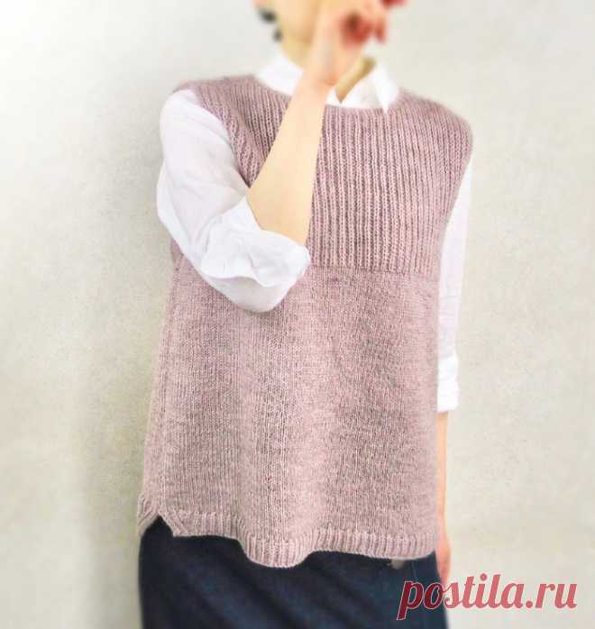 Жилет спицами UraUe by Natsuko Iida - Knitting.Klubok.ru.com