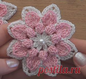 Easy And Beautiful Flower Crochet Tutorial - ilove-crochet