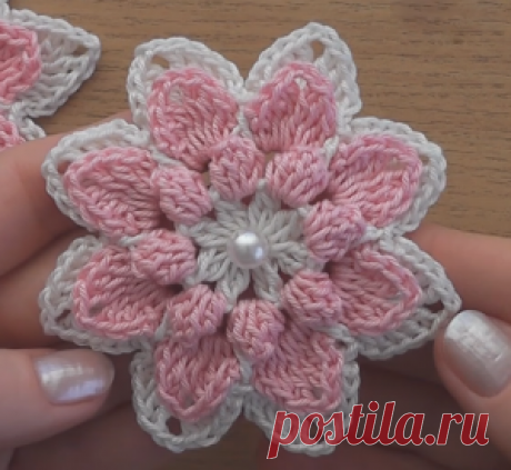Easy And Beautiful Flower Crochet Tutorial - ilove-crochet