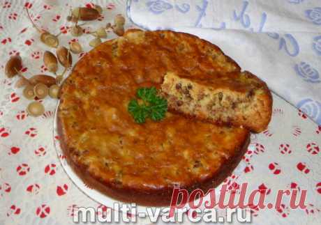 Заливной пирог с фаршем в мультиварке