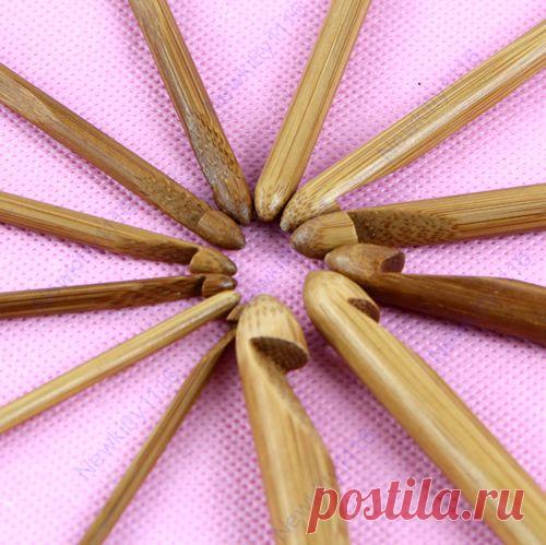 Бесплатная доставка новый 12 шт. карбонизации бамбука крючки вязальные спицы переплетения ремесло 3 10 мм Y106, принадлежащий категории Рукоделие и относящийся к Дом и  на сайте AliExpress.com | Alibaba Group