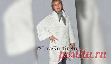 Нарядное полупальто | Loveknitting.ru
