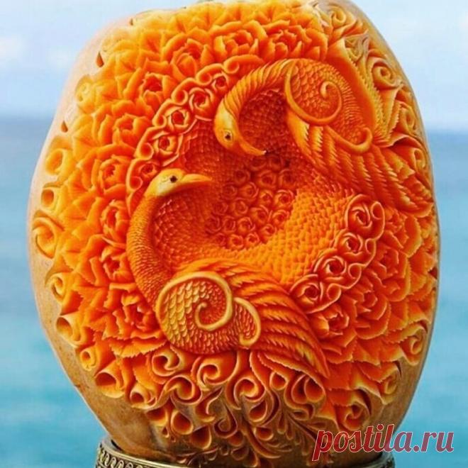 Японский мастер Гаку вырезает головокружительные узоры на фруктах и овощах с помощью техники мукимоно (вряд ли у вас получится повторить этот трюк) — блог туриста Dasha1553 на Туристер.Ру