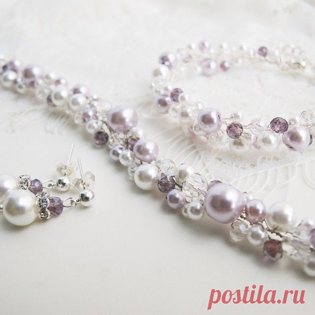 Комплект украшений для невесты Ольги ))) #olgadelice