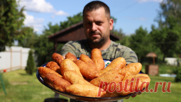 Самые вкусные пирожки с капустой в казане на костре | СЕНЯ В ДЕЛЕ | Дзен