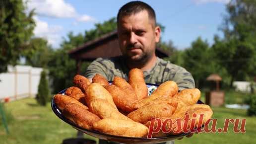 Самые вкусные пирожки с капустой в казане на костре | СЕНЯ В ДЕЛЕ | Дзен