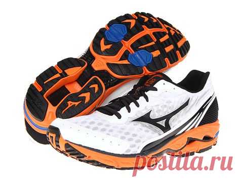 Mizuno Wave® Rider™ 16 White/Anthracite/Vibrant Orange - Zappos.com Free Shipping BOTH Ways