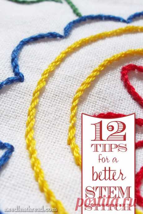 How to Make a Better Stem Stitch ... tips from fabulous Mary Corbet