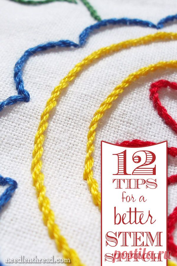 How to Make a Better Stem Stitch ... tips from fabulous Mary Corbet