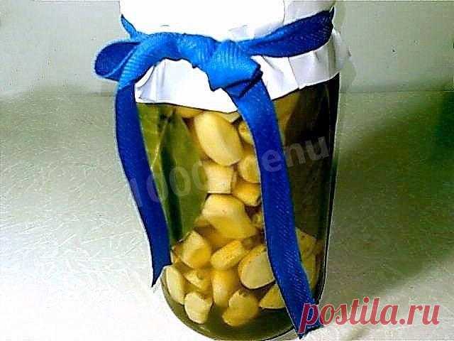 Чеснок маринованный зубчиками на зиму рецепт с фото пошагово - 1000.menu