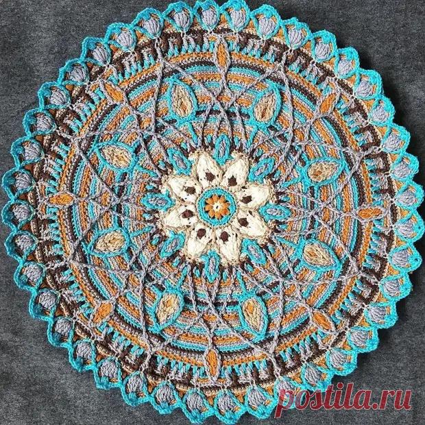 Красота крючком. Идеи многоцветных ковриков, мандал для украшения дома - Сам себе мастер - Медиаплатформа МирТесен