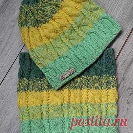 Снуд и Шапка от @lenakaz.vl 
#довяжуипокажу #вязаныйснуд #вязанаяшапка #вязаниеспицами