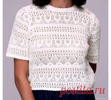 Топ летний спицами. Схема | Вязание для женщин спицами. Схемы вязания спицами