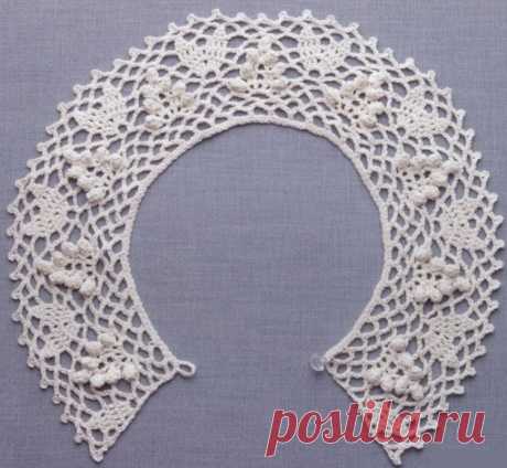 Вязание воротничка крючком