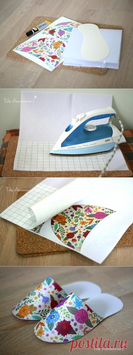 Шьем изящные тапочки за 30 минут - Ярмарка Мастеров - ручная работа, handmade