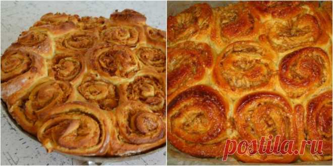 Булочки на кефире с яблоками: ароматные и нежные, как бабушкины руки!