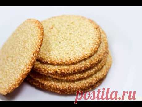 Кунжутное печенье (Кунжутный грильяж). Печенье простой рецепт