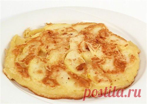 Омлет сладкий с яблоками / Простые рецепты