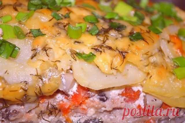 Сытная запеканка из картофеля и мясного фарша