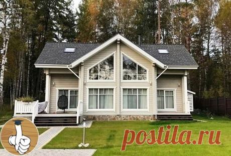 Красивый каркасный дом в скандинавском стиле.