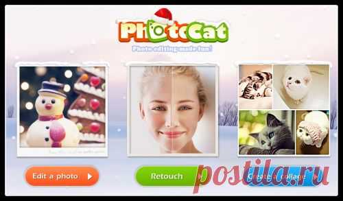 Photocat — онлайновый фоторедактор для новогодних снимков