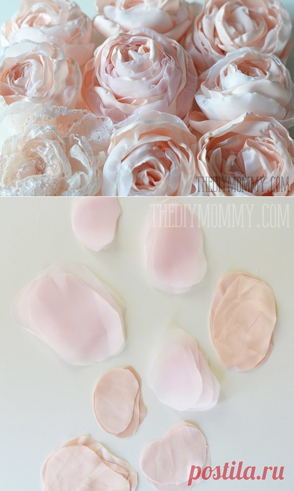 Текстильные пионы